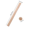 thumbnail image 2 of HOOWIFFY Adjustable Dowel Rod Wooden Pole For Hanging Clothes Multi Material At Hotel Use General Users 1 Set, 2 of 8