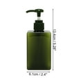 thumbnail image 4 of Unique Bargains 1 Pc Simple Square Soap Pump Dispenser for Bathroom Laundry Rooms 200ml Green, 4 of 6