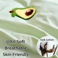 thumbnail image 6 of MorroMorn Duvet Cover Queen Size Cotton, Green 3D Embroidery Queen Bedding Sets All Seasons, Cute Chenille Embroidered Comforter Covers Blanket Soft Breathable Sweat-Absorbent (Avocado, Full/Queen), 6 of 6