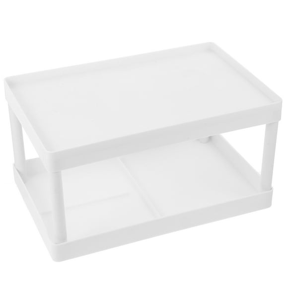 SASABAXI 1Set Dorm Desk Shelf for Women and Office Workers Modern White Plastic 11.0x7.3x5.9in