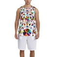 thumbnail image 6 of Rocae Mexican Bright Style for Men's Basketball Jersey Lightweight and Breathable Athletic Tank Top,Quick-Drying Sports Jersey X-Large, 6 of 9