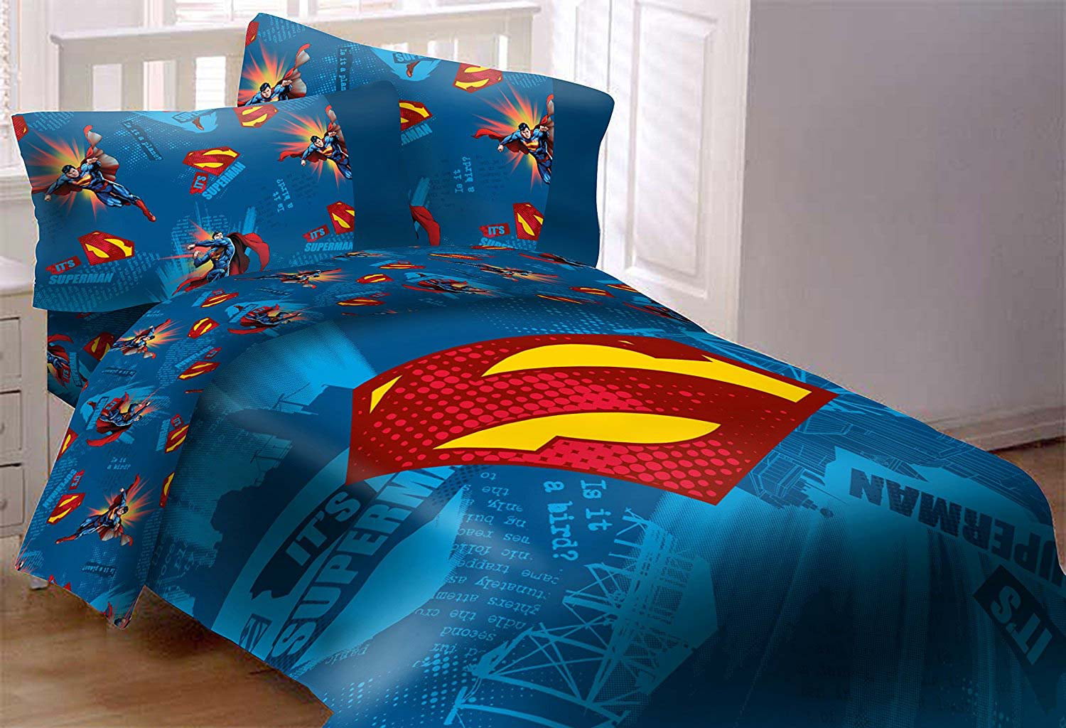 It Is Superman Bedding Set Super Shield Comforter And Sheet Set