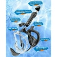 thumbnail image 5 of Panliya is beautiful Full Face Snorkel Mask Dry Top 180 Degree Panoramic View Snorkeling Mask Anti-Fog Anti-Leak with Mount For Gopro Sport Camera, 5 of 10