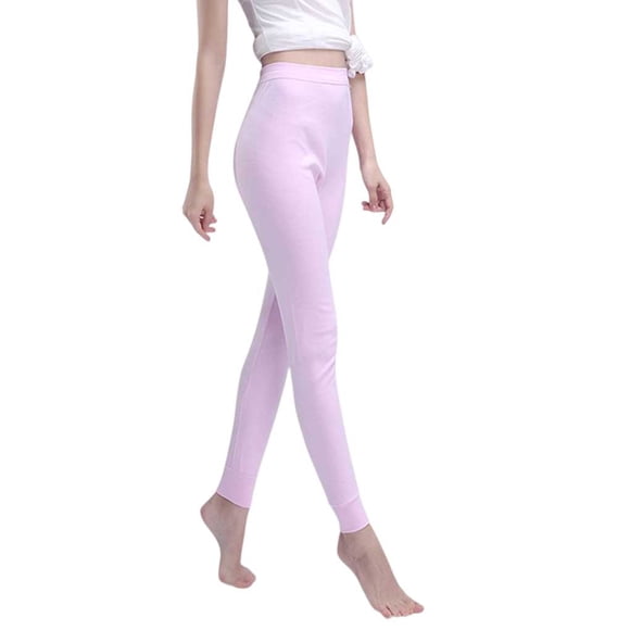 Ropa interior térmica Minnieouse para Hombres pantalones de Algodón invierno Longitud completa Leggings parte inferior Mujer Rosa METRO