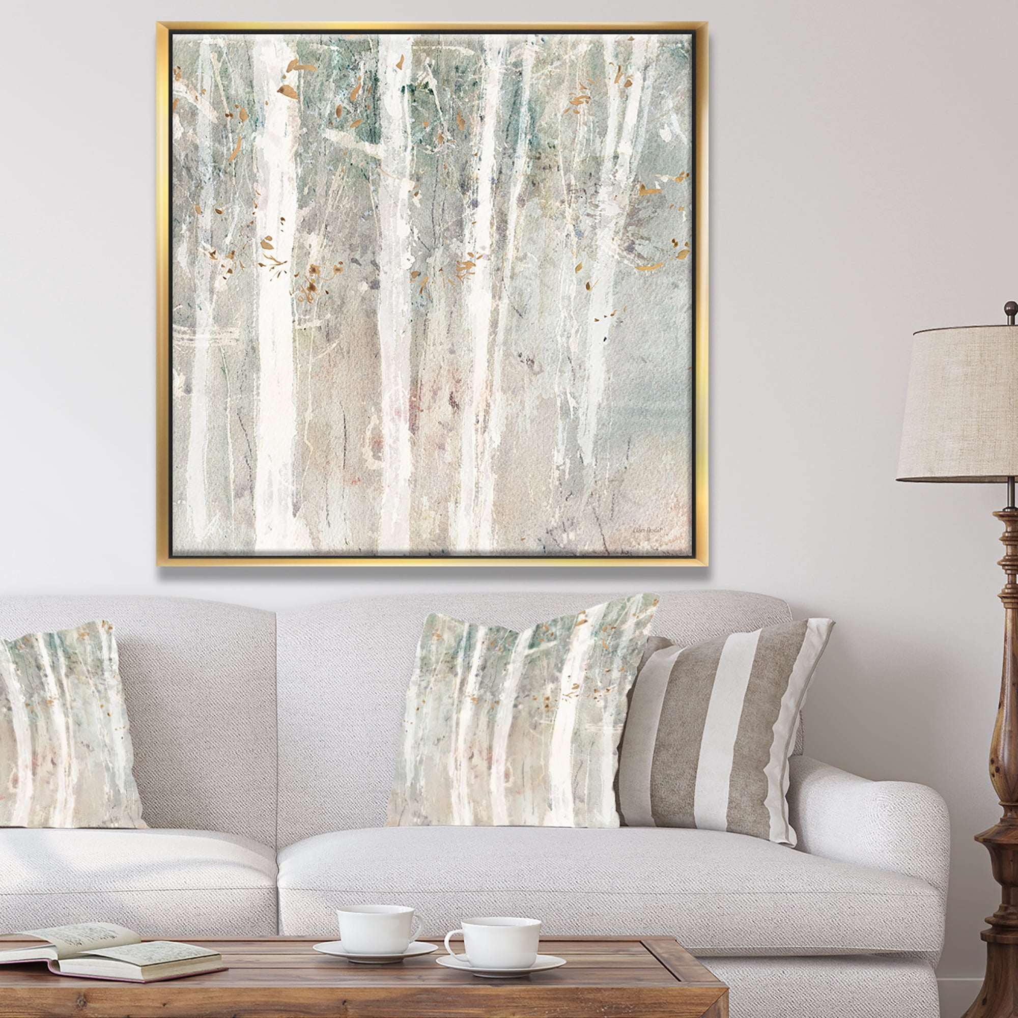 Designart ' A Woodland Walk into the Forest V ' Modern Farmhouse Framed Canvas