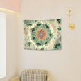 thumbnail image 6 of Boho Green Mandala Wall Tapestry, Decorative Fabric Hanging for Bedroom or Living Room, 40 x 30 in, 6 of 6
