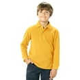 thumbnail image 1 of BlueGeneration Youth Long Sleeve Superblend Pique - Yellow Extra Large Solid, 1 of 1