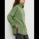thumbnail image 5 of Suéter de Punto Holgado e Informal con Aberturas para Mujer, de Color Liso, con Cuello Alto, para Otoño e Invierno. Verde M, 5 of 9