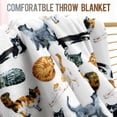 thumbnail image 3 of Yibo Print Animals Blanket Flannel Soft and Comfortable Anti-static Bed Sofa Blanket, 3 of 5