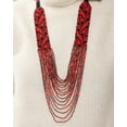 thumbnail image 5 of Red and Black Seed Bead Jewelry Set – Statement Necklace, 5 of 9