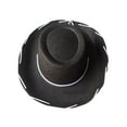 thumbnail image 2 of dgysar Junior Cowboy Hat Western Party Hat with Rope Detail for Youth Dress-Up, Unisex Black 1PC, 2 of 4
