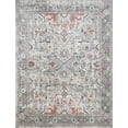thumbnail image 6 of Hauteloom Bolinas Traditional Oriental Living Room Area Rug - Bohemian Vintage Look - Boho Style - Contemporary Abstract Farmhouse Carpet - Multicolor, Beige, Red, Green - 5'3" x 7'3", 6 of 13