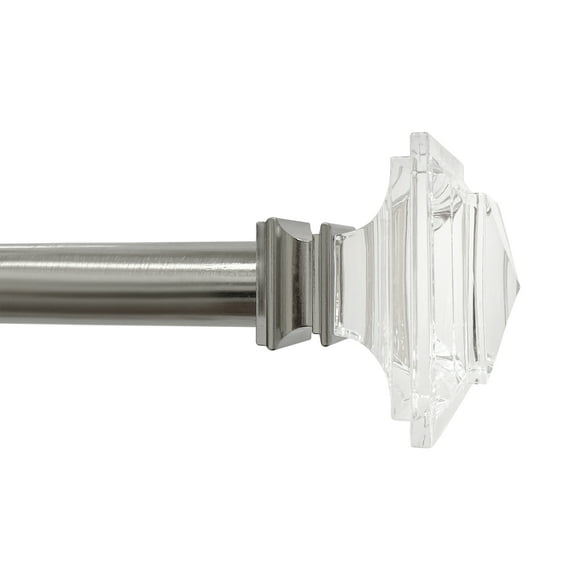 Tringle à rideaux réglable carrée Nickel brossé 2,5 cm Better Homes & Gardens, 106,7 à 304,8 cm