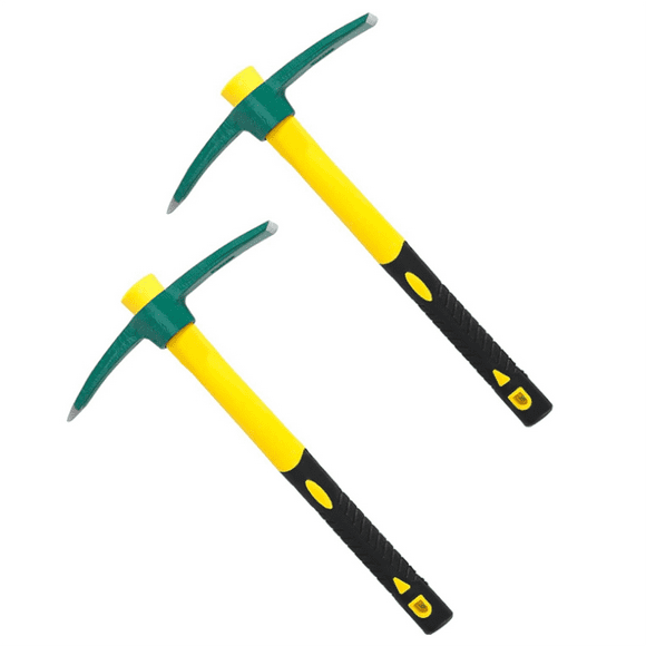 Pickaxe Mattock Hoe Heavy Duty Gardening Hand Pick, Pick Ax Hand Tool for Digging Weeding Exploration Camping