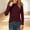 Wine, variant on Fesfesfes Girls Lace Trim Crew Neck Top Brushed Long Sleeve Shirt, Warm Winter Base Layer for School Casual Wear Ages 10-15 Years