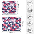 thumbnail image 2 of Ryvnso Cherry Blossoming Dish Drying Mat for Kitchen Countertop 18x24 Large Dish Pad Drainer Rack Dish Sink Mats, 2 of 7