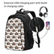thumbnail image 2 of Easygdp Cartoon Tractor Mochila para Laptop de Viaje con Puerto USB, Mochila para Laptop con Puerto de Carga USB para Mujeres y Hombres, 2 of 7