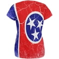 thumbnail image 2 of Tennessee Vintage Distressed State Flag All Over Womens T Shirt Multi 2XL, 2 of 2