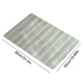 thumbnail image 3 of Bathroom Mat Absorbent Quick Dry Striped Rug, Stain Resistant and Non Slip, Soft Polyester for Entryway, Kitchen or Bath Decor, 3 of 6