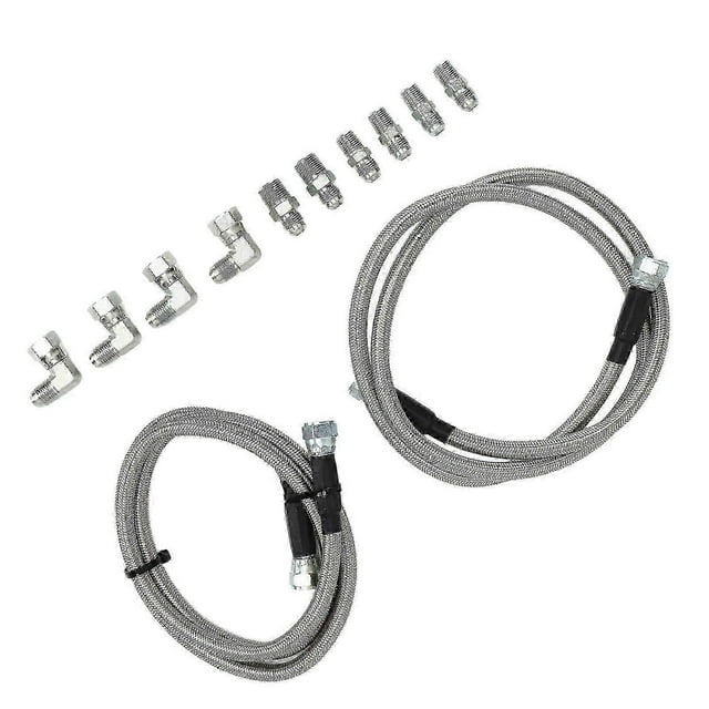 1 Pair Transmission Cooler Hose Fittings Kit TH350 Truck Accessories Replacement for Ford