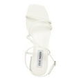 thumbnail image 3 of STEVE MADDEN Womens White Strappy Cushioned Rianna Square Toe Block Heel Buckle Slingback Sandal 11 M, 3 of 4