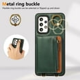 thumbnail image 2 of ELEHOLD Case for Samsung Galaxy A53 5G, Zipper Leather Wallet Case with Card Holder Stand,Green, 2 of 6