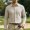 Khaki, variant on Business Casual Work Shirts for Men Lightweight Breathable Long Sleeve Textured Button Down Collared Dress Shirt
