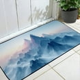 thumbnail image 2 of GOSMITH Abstract Mountain Range Felt Square Floor Mat - Indoor/Outdoor/Bathroom Mats 19.68*47.24 in, 2 of 6