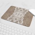 thumbnail image 5 of CafePress - Shabby Chic Burlap Lace Mousepad - Non-slip Rubber Mousepad, Gaming Mouse Pad, 5 of 6