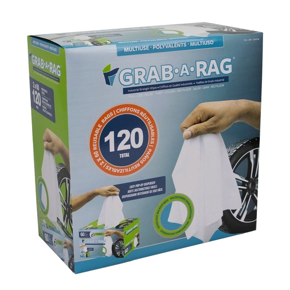 Grab-A-Rag Washable Microfibre Rags 120-count