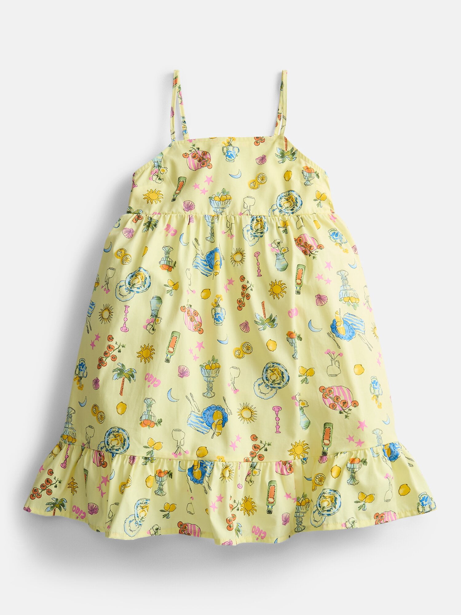 Weekend Academy Girls Sleeveless Cotton Babydoll Dress, Sizes 4-18