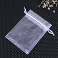 thumbnail image 6 of Monyance organza bags 100 Pcs Drawstring Organza Gift Bags Jewellery and Candies for Wedding Baby Shower Favors Mesh Gift Bag - 9x12cm (White)(4.72X3.54X0.04Inches), 6 of 10