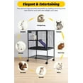 thumbnail image 6 of Ataucjin Multi-Level Metal Small Animal Cage for Ferrets, Hamsters, Chinchillas, Rabbits, Guinea Pigs, Hedgehogs, Gerbils, Removable Tray & Ramp, Lockable, 6 of 8