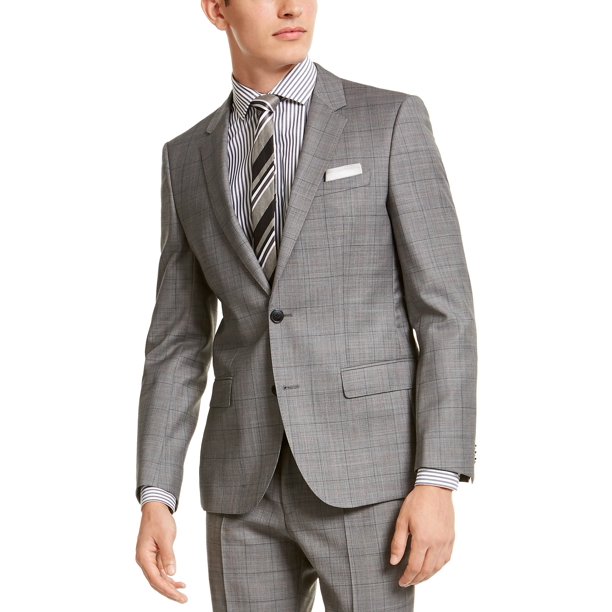 Hugo Boss Mens Suit Jacket Short Windowpane Slim Fit 36 Walmart Com Walmart Com