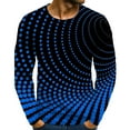 thumbnail image 2 of Utoimkio Men's Slim Fit Basic Undershirts Thermal Underwear Long Sleeve Crewneck Pullover Compression Shirts Basic Designed Casual Print Pullover T-Shirts, 2 of 3