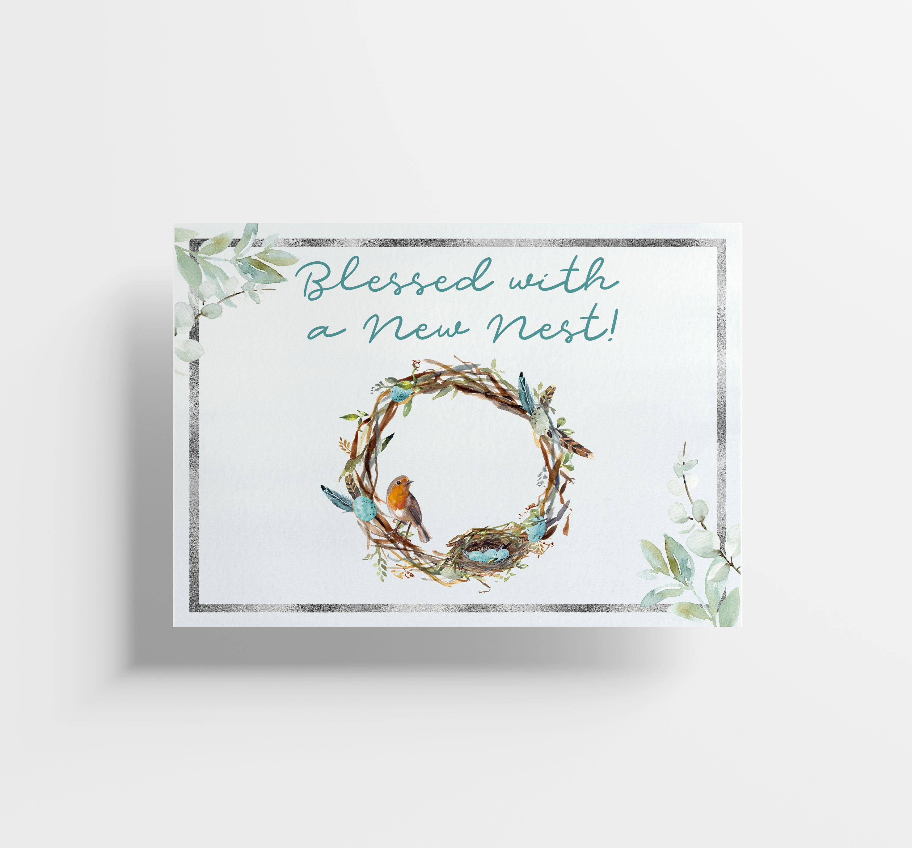 Change of Address Postcards Blessed With A New Nest Cards (50 Count