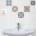 thumbnail image 2 of Azulejos retro europeos Pegatinas de pared Calcomanía autoadhesiva para decoración de dormitorio (C) Ehuebsd Libre de BPA, 2 of 9