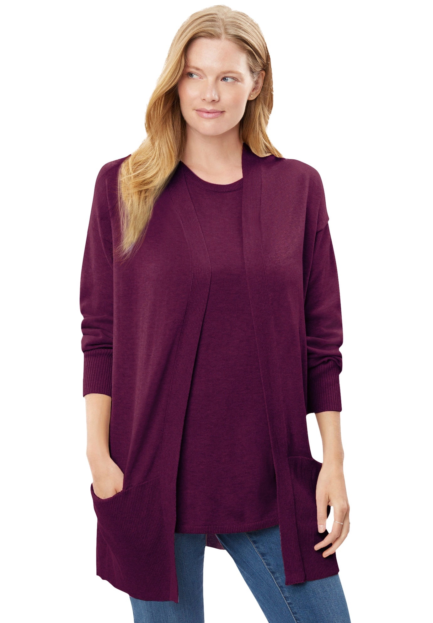 Front Cardigan Sweater - 4X 