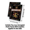 thumbnail image 2 of Quesadillas (24" X 36") 4mm Corrugated Plastic Panel, Graphics Applied To 1 Side (Pk of 2), 2 of 4