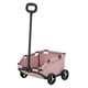 thumbnail image 3 of Cochecito para mascotas, carrito para perros, fácil de plegar para guardar, transportín para perros con ruedas. rosa, 3 of 9