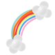thumbnail image 5 of UPGRATOR 17Ud Globos Creativos Arcoíris En Material Premium Para De Celebraciones, 5 of 6