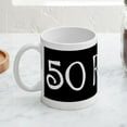 thumbnail image 4 of CafePress - 50Th Birthday Saying, 50 Rocks! Mug - 11 oz Ceramic Mug - Novelty Coffee Tea Cup, 4 of 6