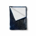 thumbnail image 2 of Clouds Soft Flannel Fleece Blanket, Celestial Solar Night Scene Stars Moon and Clouds Heaven Place in Cosmos Theme, Cozy Plush for Indoor and Outdoor Use, 50" x 70", Dark Blue White, by Ambesonne, 2 of 6