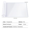 thumbnail image 4 of 1.5mm Mantel Individual de PVC Transparente, Resistente al Agua y al Aceite, Ideal para Mesas de Comedor, Mesas de Café, Escritorios y Tocadores, 4 of 7