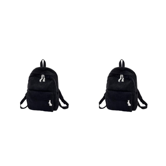 Sonducket Color sólido Elegante Gran capacidad Niñas Regalo de cumpleaños Negro 2Conjunto