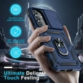 thumbnail image 5 of Cell Phone Cases For Samsung S25 FE Case Built in Slide Camera Lens Cover+Finger Ring Holder Kickstand,Heavy Duty Shockproof Full Body Phone Cover, 5 of 6