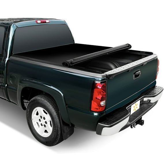 Auto Drive Soft Roll up Truck Bed Tonneau Cover Fits 04-13 Silverado/Sierra 1500 5.75Ft Bed