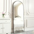 thumbnail image 3 of GRAHMCY 64"x 21" Arched Full Length Mirror Full Body Floor Mirrors, Black, 3 of 6