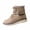 Khaki, variant on Womens Plus Size Outdoor Snow Boots Versatile Stylish Lightweight Chunky Sole Fleece Lined Lace Up Fall Winter Comfort Warm Cotton Boots For Wide Feet Snow Boots For Women