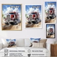 thumbnail image 4 of Designart "Pride of the Road Red Semi Truck I" Truck Canvas Print, 4 of 5